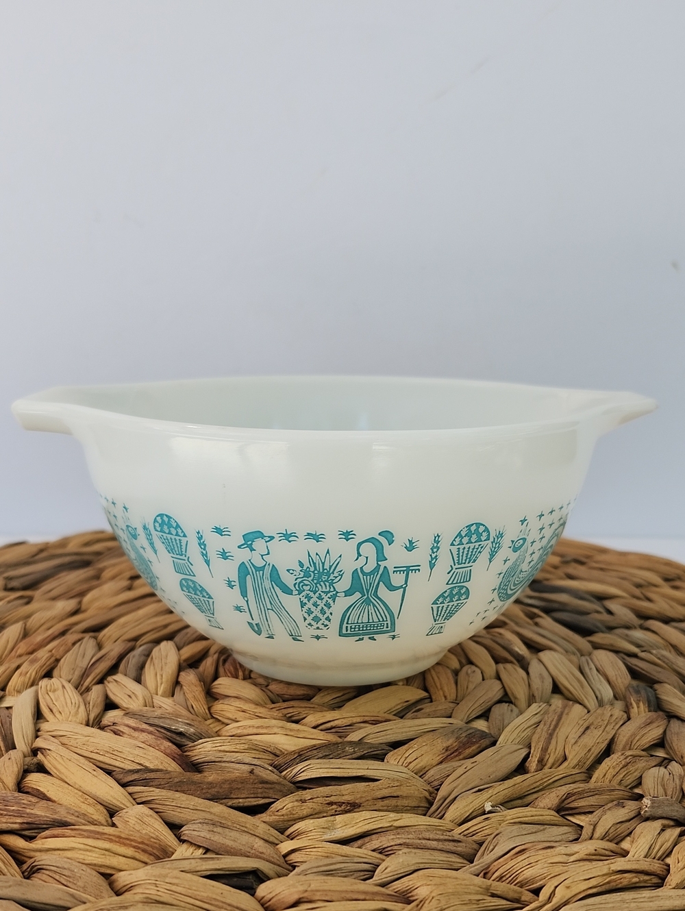 VINTAGE PYREX BUTTERPRINT CINDERELLA 441 1 1/2 PINT BOWL